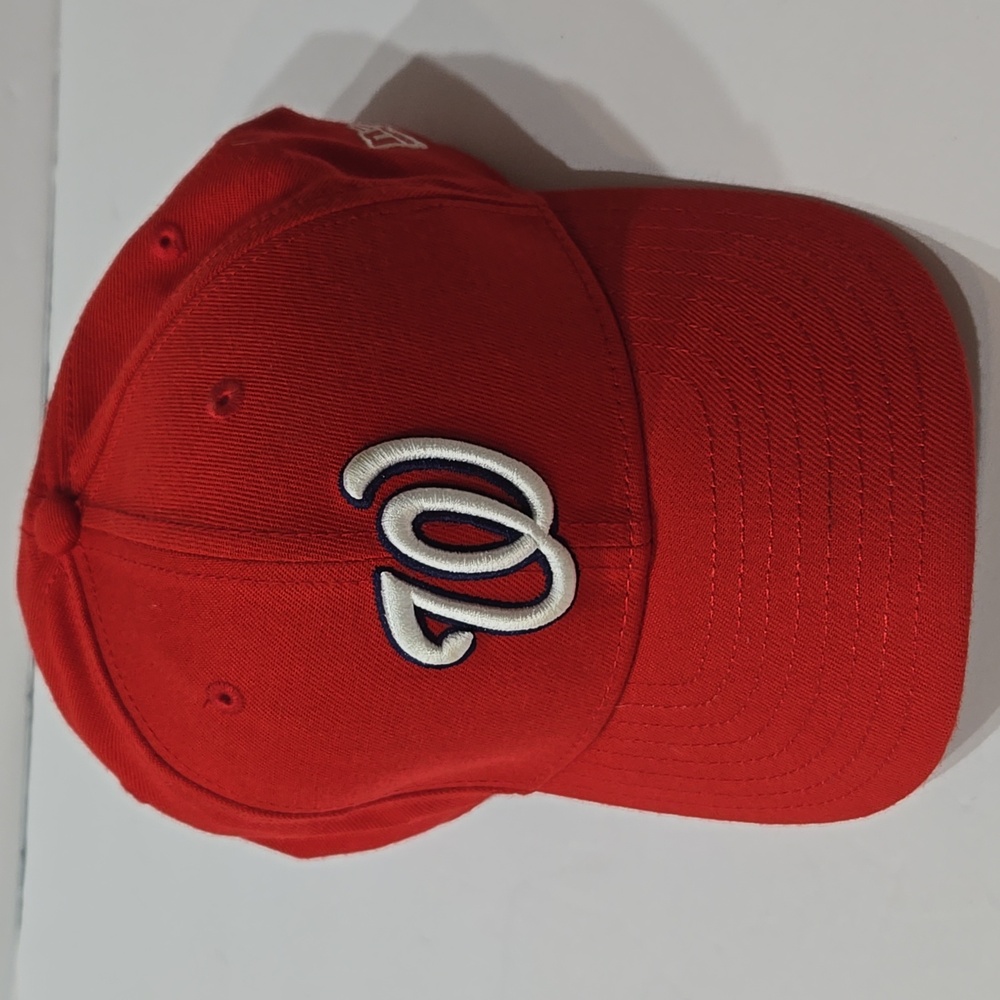 Washington Nationals Red Baseball Cap New Era One Size Adjustable Fitted Hat